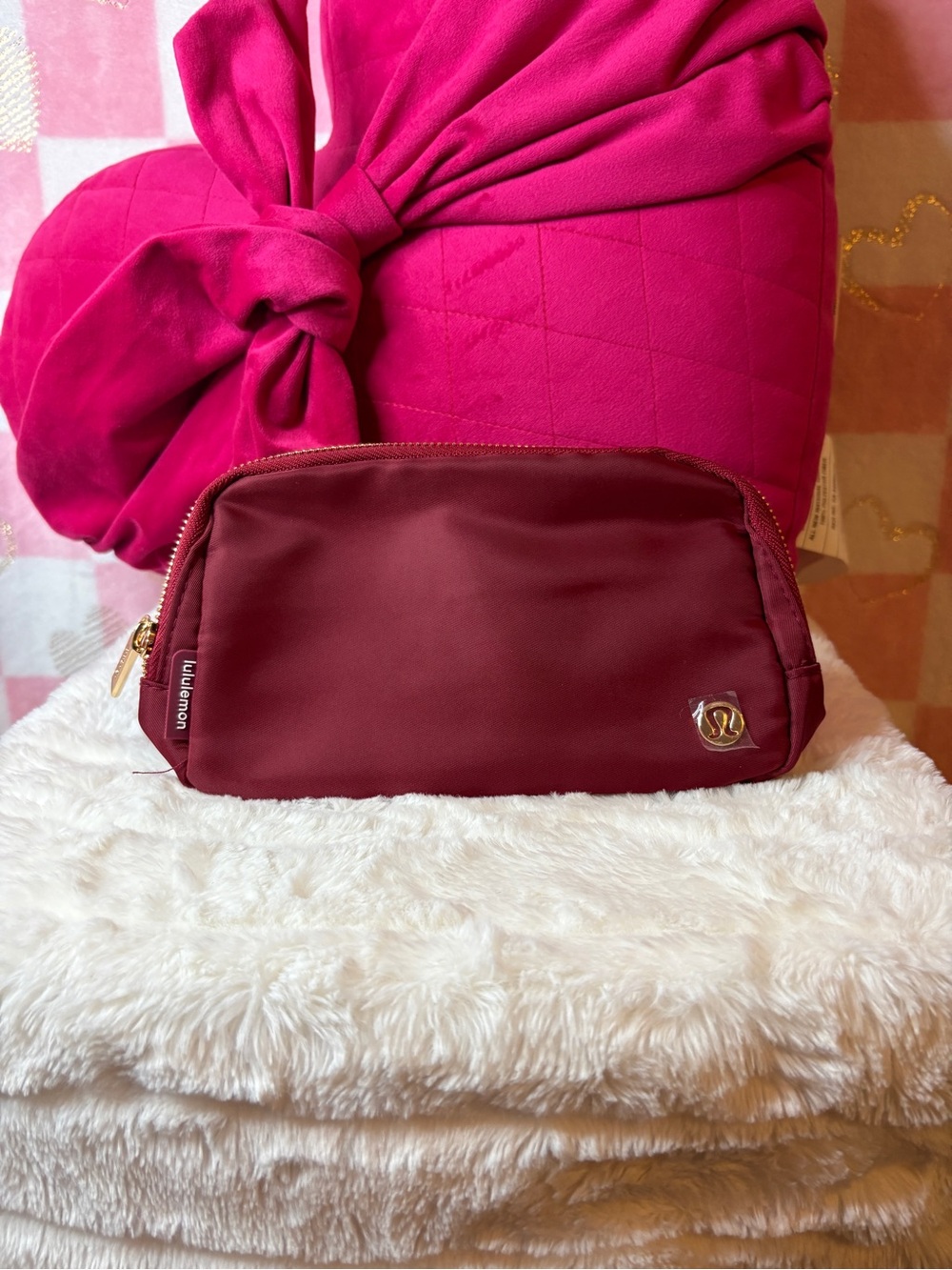 Lululemon athletica Burgundy belt bag